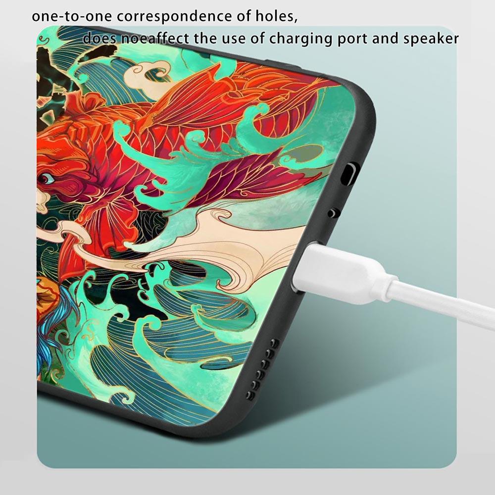 Japanese Style Art Samurai Phone Case For Oppo Realme 8i 8 9 7 6 5 Pro 9i 7i 5i 6i XT 5G Cases Soft Cover Realme 8Pro 8i