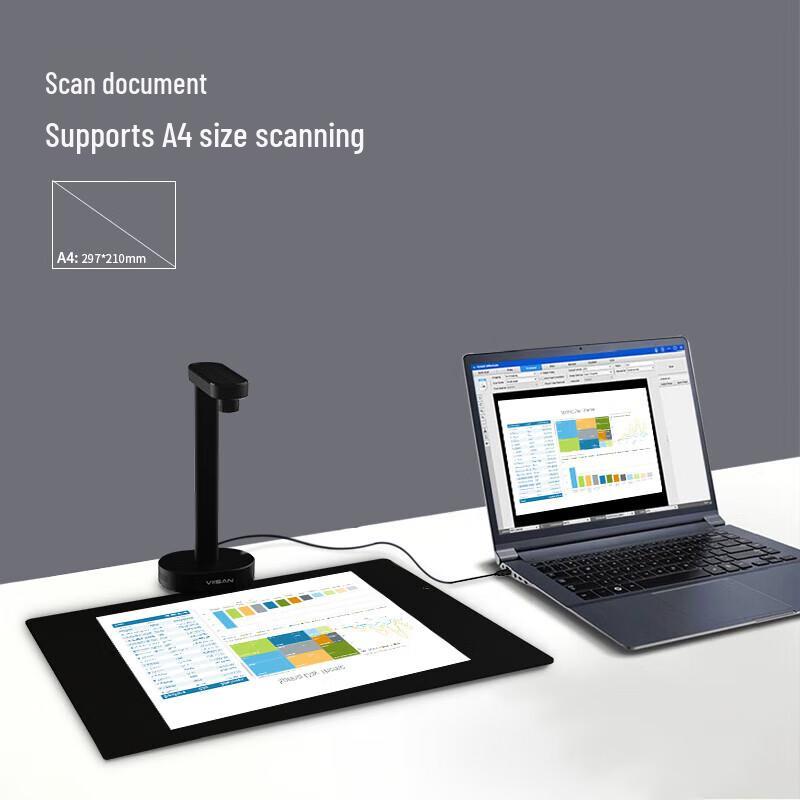 

Visan 22MP High-Speed Document Camera Scanner