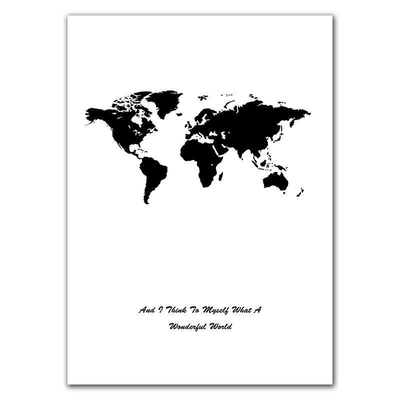 Music Black White Canvas Poster Wall Pictures Quote Art Prints For Living Room Modern Bedroom Wall Hanging Painting HD2743