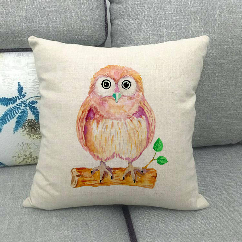 Simple Animal Pattern Collection Digital printing short plush pillow covers for car sofa office cushion cover home goods