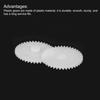 Uxcell 30pcs Plastic Gears, 40 Teeth, Plastic Single Gears, Model 402AA, Reduction Gears for RC Car Models, DIY Robots, White, Module 0.5