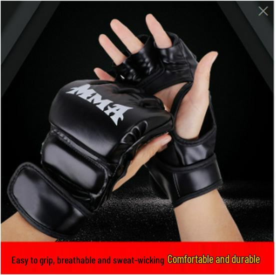Adult Boxing Gloves for MMA and Sanda Training, Punching Bag, Free Fighting Practice