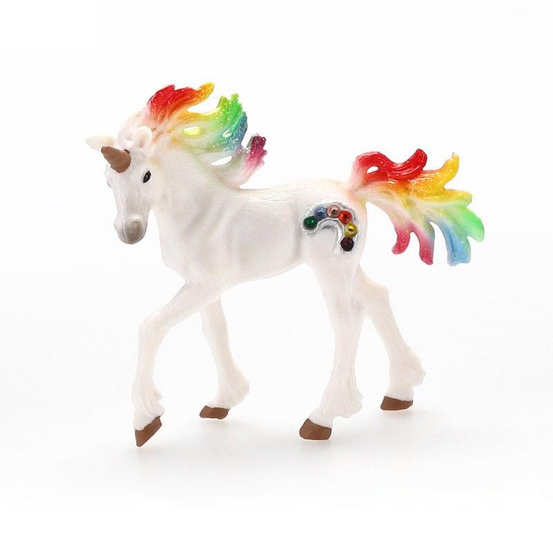 Kolorowa Zabawka Jednorożec Symulacja Mini Model Zwierzęcia Jednorożce Latający Koń Figurka Model Dzikie Figurki Zabawki Edukacyjne dla Dzieci Figurka