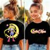 Sailor Moon Tshirt Printed Kids TShirt Boy Girl Unisex Summer Y2K Harajuku Loose Casual Short Sleeve Top for Chirldren Tees
