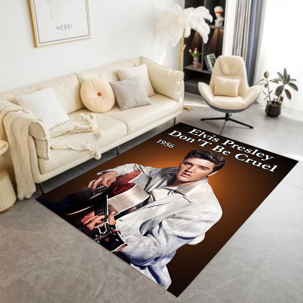 Elvis Presley Performance Carpet Design for Balcony Decorate room Living Rooms Foyer Anti-slip Rug Anime Office Decor Spiritual Gift