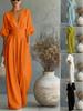 Women's Sexy V-neck Ruffled Fashion Jumpsuit 2026