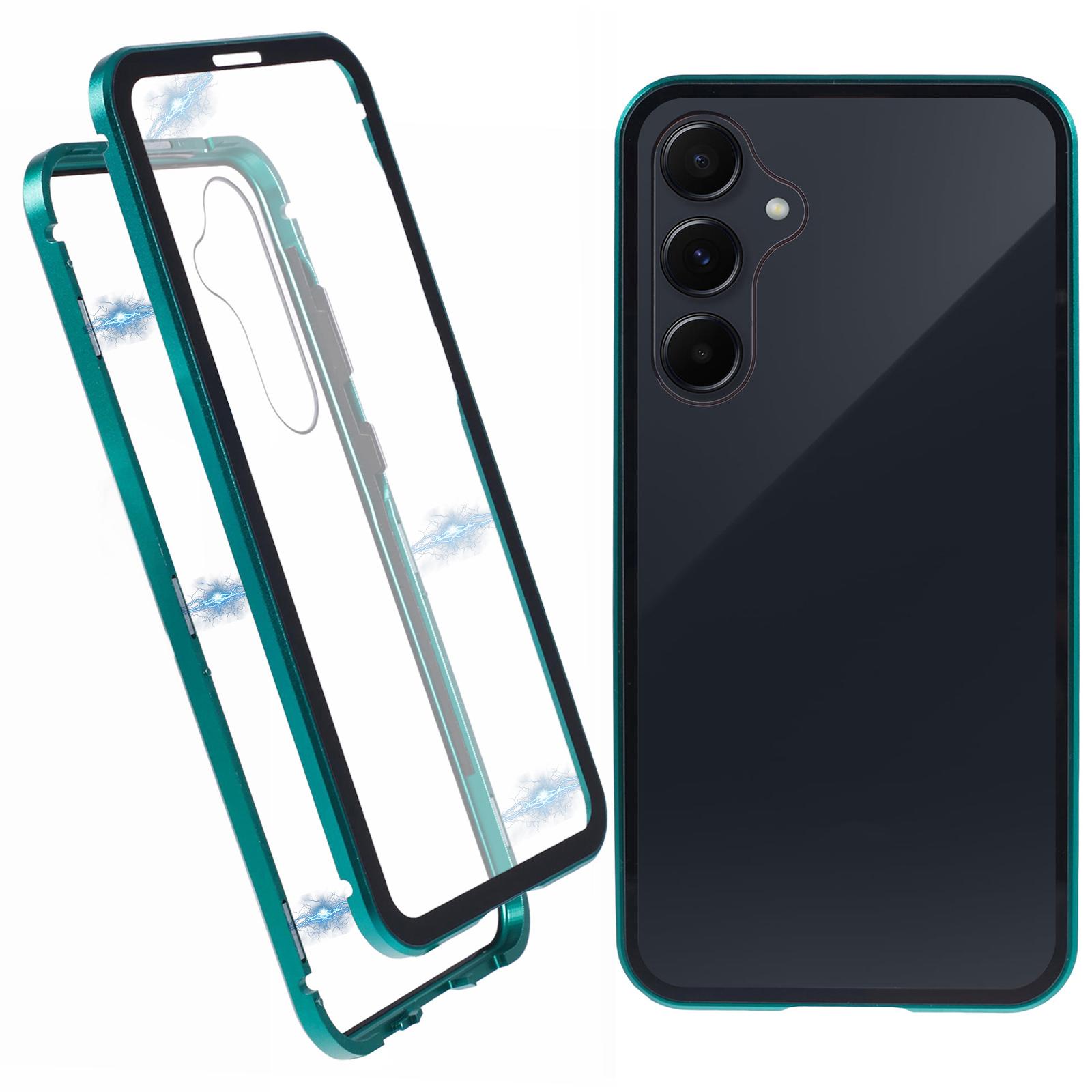 

Для Samsung Galaxy A55 5G Прозрачный чехол Магнитная адсорбция Противоударный чехол для телефона Green