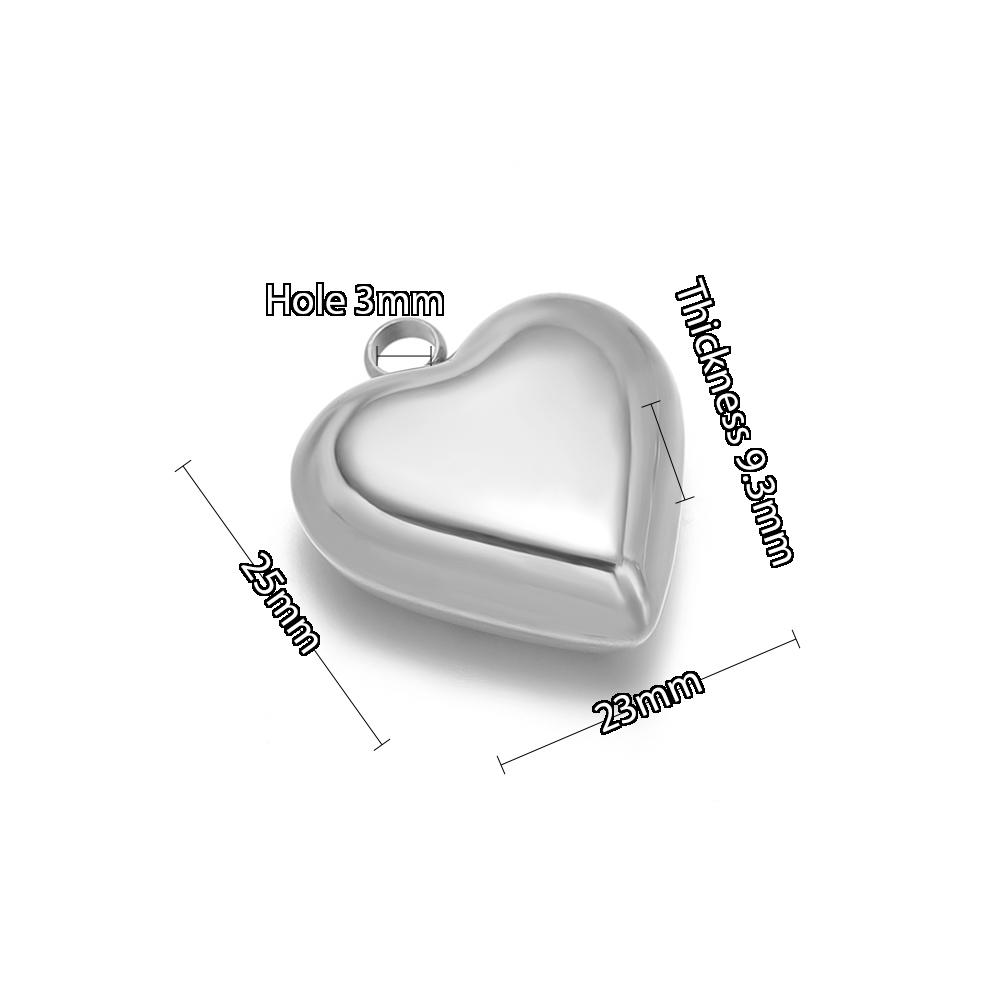 5Pcs Stainless Steel Hollow Heart Pendant for Couple Sweet Love Colgantes Dijes Para Bisutería Jewelry Finding Earrings Making