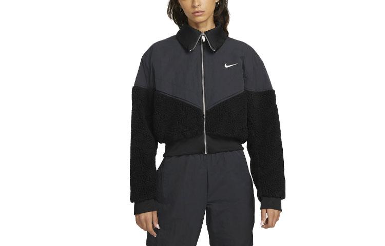 Nike Jackets Women s Black Lapel Thickened Other DD5093-010 S