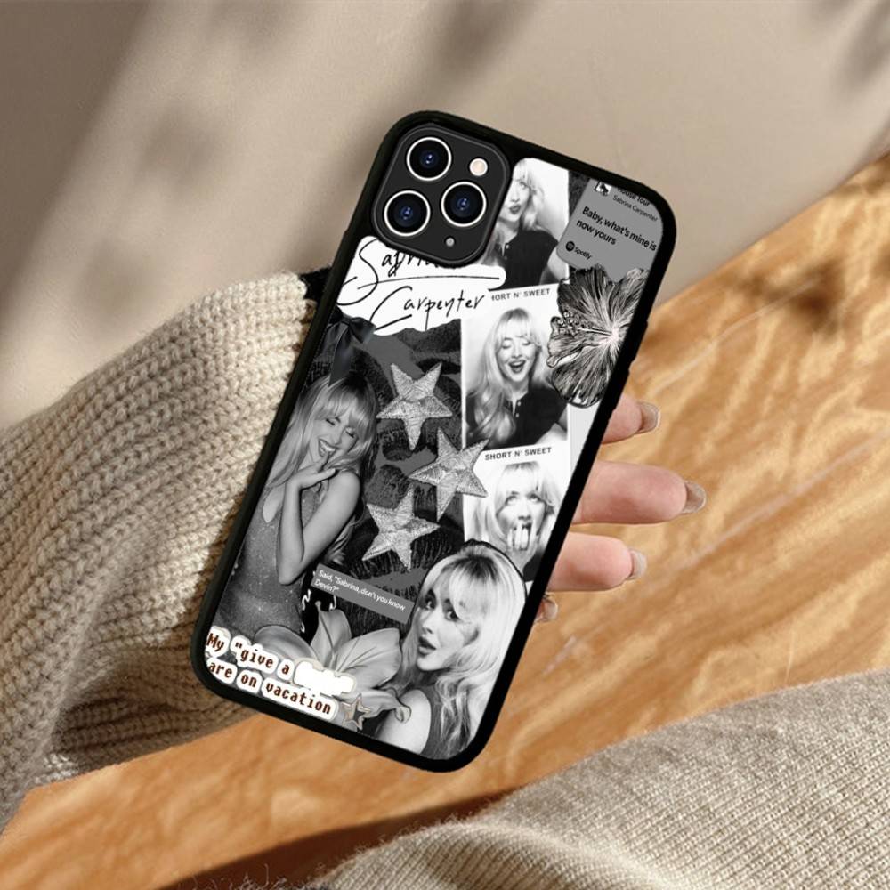 

Singer S-Sabrina C-Carpenter Phone Case For iPhone 17 16 15 14 13 12 11 Pro Max Plus PC+TPU Shockproof Back Cover iPhone 17 Pro