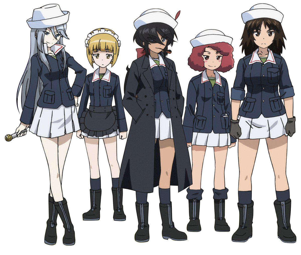 

PLATZ Girls & Panzer Final Chapter 1/35 Набор фигурок команды «Акула» средней школы Оарай