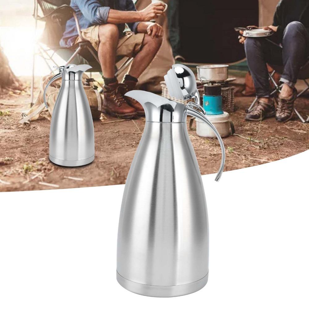 Double Walled Thermal Insulation Kettle Stainless Steel Stainless Steel Kettle  Coffee Carafe 1.5L