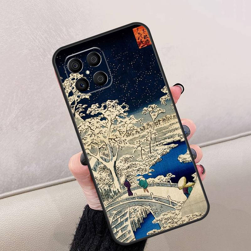 Japanese Style Ukiyo-e Art For Honor Magic 8 7 5 6 Lite Case For Honor 200 400 Pro X9d X9c X9b X9a X8c X8b 70 90 Win RT