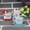 Vintage Tea Cup Spoon Metal Cutting Dies DIY Scrapbook Paper Cards Album Stencil