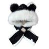 Winter New Bear Ears Women's Hat Scarf Integrated Two-piece Set Cute Plush Color Matching Student Cycling Ear Hat