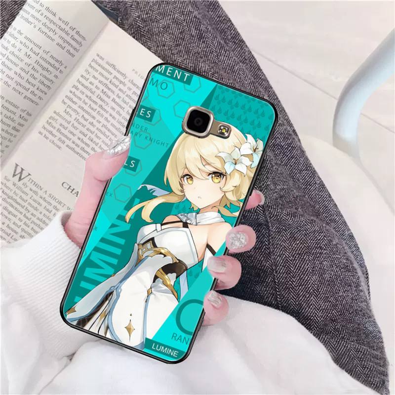 

YNDFCNB Genshin Impact Phone Case for Samsung A6 A8 Plus A7 A9 A20 A20S A30 A30S A40 A50 A70 A8 2018