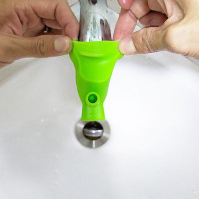 Extensión de grifo de agua de silicona de alta elasticidad para fregadero, dispositivo de lavado para niños para baño