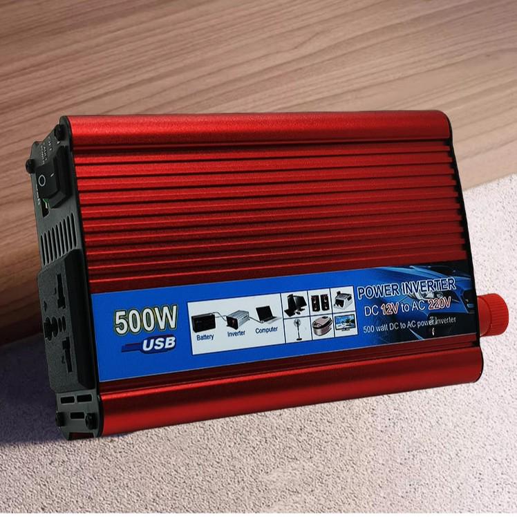 Высокомощный автомобильный и солнечный инвертор 2000 Вт, 12 В на 220 В 500W