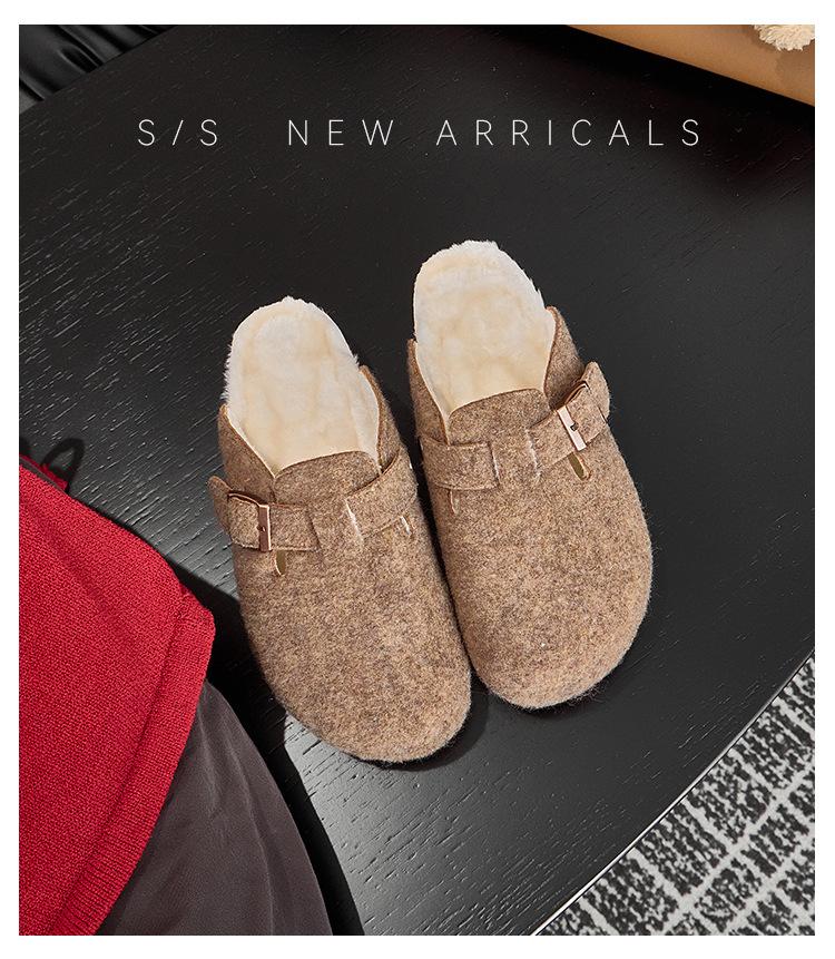 

Мао Мао Бокен сумка для обуви голова полутапочки женская обувь ретро толстая подошва Мори круглая голова весна и осень новая ленивая обувь одинарка на одной педали 40