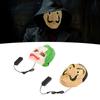 2PCS LED Face Cover 3 Lighting Modes El Safe Comfortable Light Up Halloween Face Cover for Party