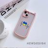 Soft Cat Ear Phone Cases for iPhone 16 15 13 12 11 Pro Max 14 Plus XR XS Max TPU Anti-Drop Transparent Acrylic Back Cover N88 Love Design