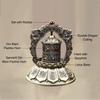 Buddhist Solar Spinning Prayer Wheel, Silent Tibetan Prayer Wheel - Om Mani Padme Hum, Table Top Decorations Ornaments for