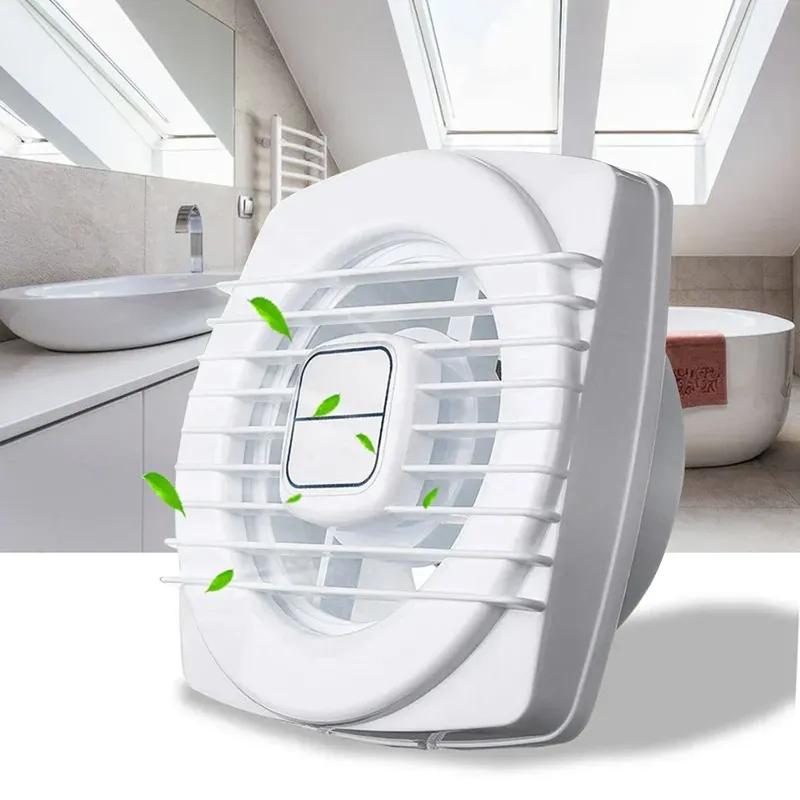 220V 4/6/7inch 110/150/180mm Silence Ventilating Strong Exhaust Extractor Fan for Window Wall Bathroom Toilet Kitchen Mounted