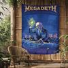 Megadeth Heavy Metal Band Album Wall Tapestry Hanging Tarot Hippie Wall Rugs Dorm INS Home Decor