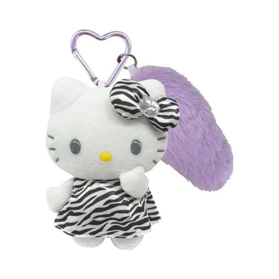 TCP Hello Kitty Mascot Keychain with Tail Zebra GOGO Gal Y2K Heisei Retro JK