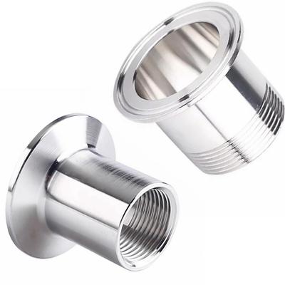 1/8 1/4 3/8 1/2-2" BSPT Male Female X0.5 0.75 1 1.5 2" Tri Clamp SUS304 Stainless Steel Sanitary Pipe Fitting Connector Homebrew