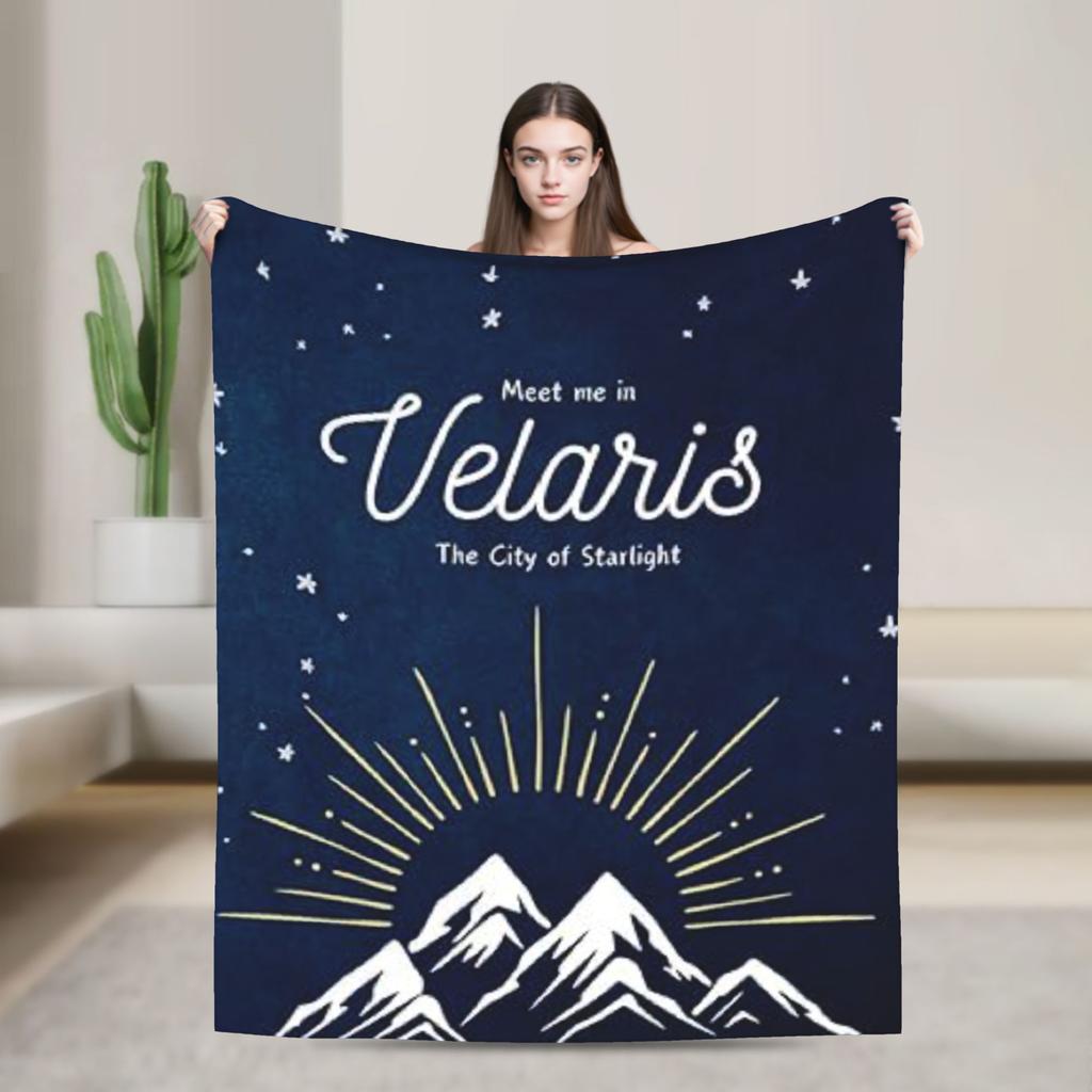 Soft Blanket Travel Office Velaris City of Starlight  Bedding Throws  Flannel Bedspread For Living Room Funny Sofa Bed Cover
