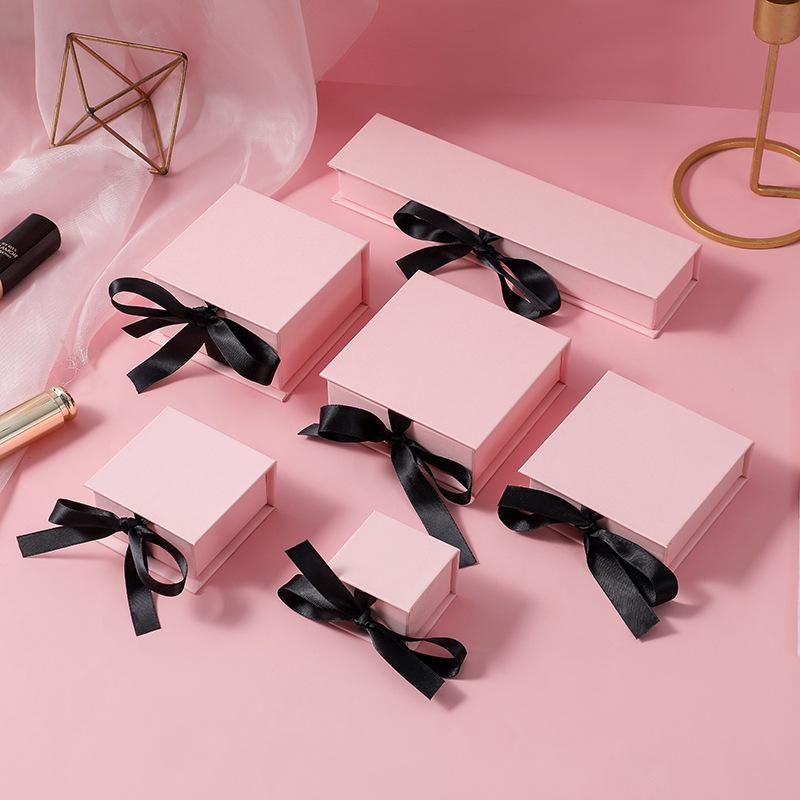 Exquisite Flip-Top Jewelry Gift Box for Rings, Watches, Necklaces, Earrings, Pendants, and Badges