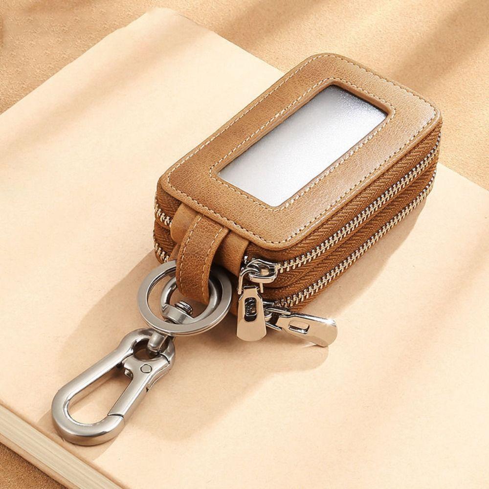 

Mini Car Key Case Storage Bag Key Organizer Pouch Multifunctional Double-Layer Key Case Daily хаки