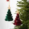 Christmas Tree Flocking Hanging Ornaments Xmas Tree Pendants Christmas Decoration New Year 2026 Party Decor Navidad Gifts 7