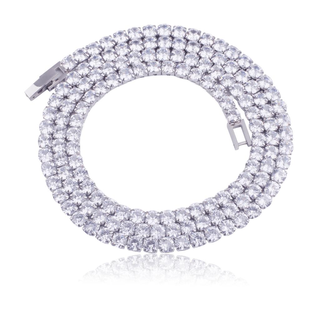 European and American Necklaces Jewelry Men's and Women's High-end Accessories Men's Tennis Necklaces