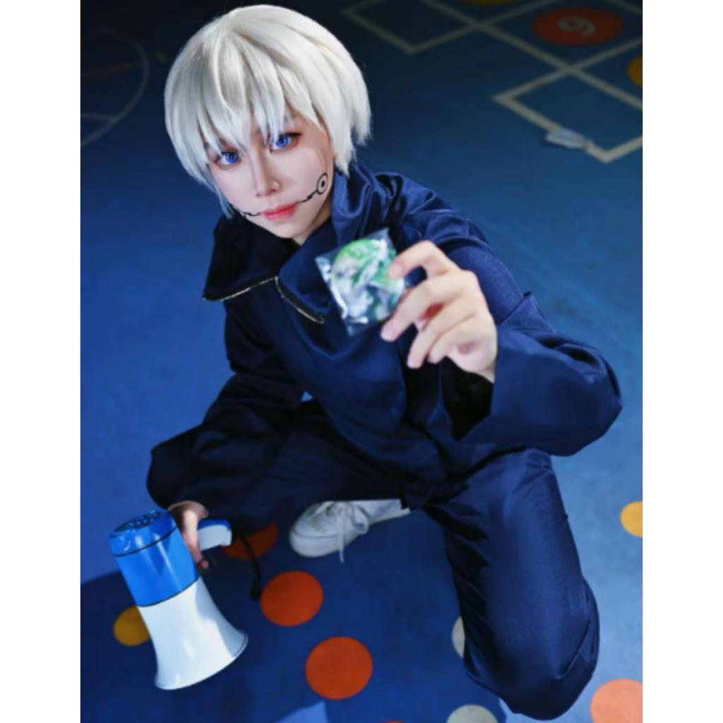 Gojo Satoru Cosplay Kostüm Highschool-Uniform Anzug Halloween Kostüm Herren Erwachsene Gojo Satoru Komplettset