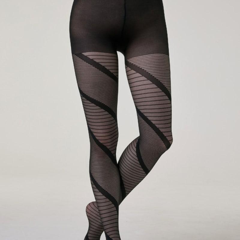 HUGDAY [20 Denier] Twister Pattern Pantyhose