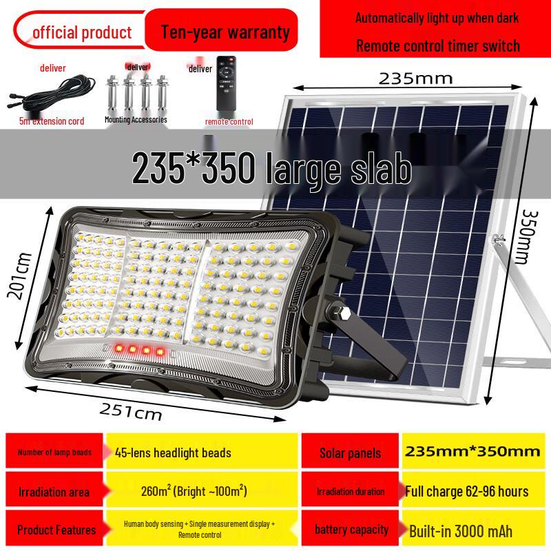 High-Power Solar Outdoor Garden Light