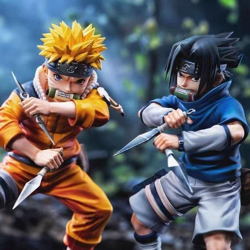 In Stock Anime Naruto Figures Sasuke Uzumaki Naruto Figure PVC PVC Action Figures Doll Collection Decoration Model Toys Gift
