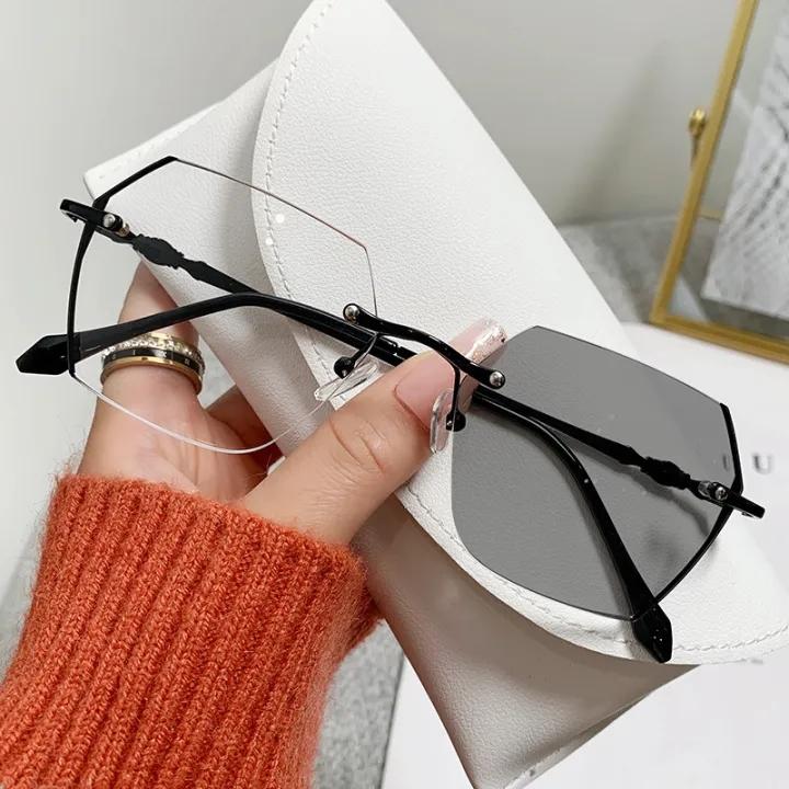 

Sun Glasses Photochromic Glasses Women Fashion Myopia Glasses Anti Blue Light Eyeglasses Outdoor Sun Glasses 0 To -4.0 -4.0