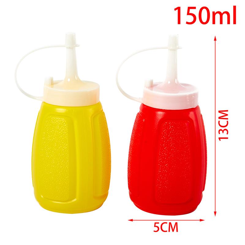4Pcs Squeeze Squirt Condiment Bottles Salad Sauce Dispenser Ketchup Cruet 240ml 2pcs Condiment Squeeze Bottles Kitchen Gadgets