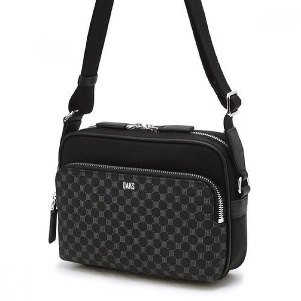 Daks Black Dd Pattern Nylon Mini Crossbody Bag Dbba6e594bk