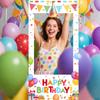 Birthday Party Photo Booth Frame Happy Birthday Photo Frame Backdrop Colorful Balloons Kids Birthday Party Decorations Supplies