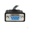 DB9 RS232 Serial Null Modem Cable - STARTECH.COM - 1 M - Female / Female - Black