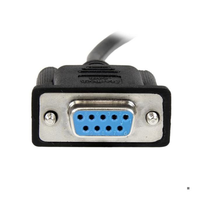 DB9 RS232 Serial Null Modem Cable - STARTECH.COM - 1 M - Female / Female - Black