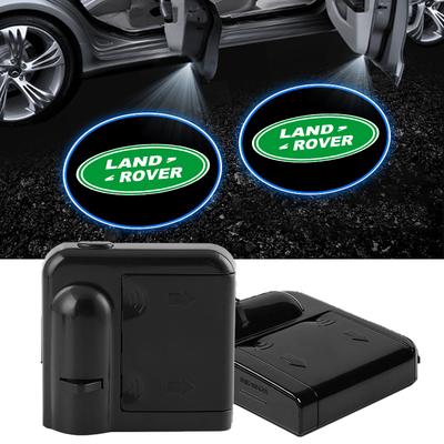 1/2 peças LED Luz de Cortesia da Porta do Carro Projetor Lâmpada de Boas-Vindas Emblema do Carro para Range Rover Defender Freelander Discovery 1 2 3 Evoque Rover L32