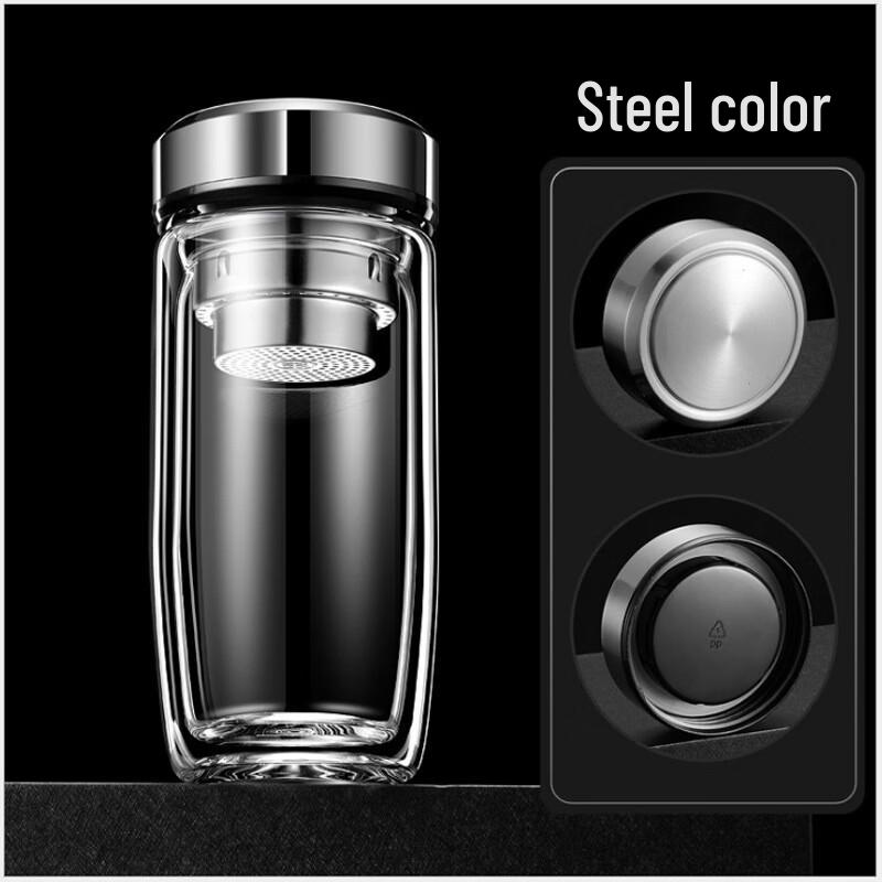 Shangqi Business Double-layer Tea Separation Glass Cup