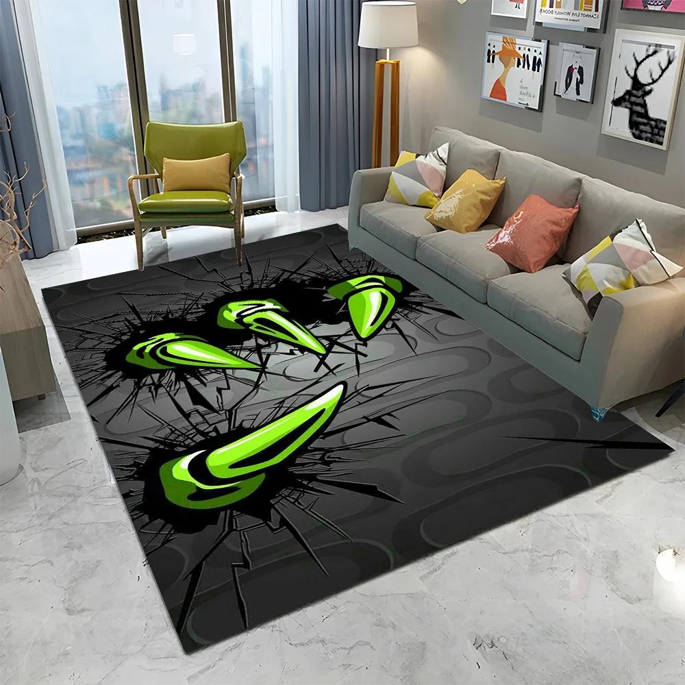 3D Beast Paw Print Claw Cartoon Carpet Rug for Home Living Room Bedroom Sofa Doormat Decor,kids Play Area Rug Non-slip Floor Mat