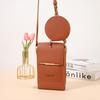 Fashion Two-piece Women's Bag Vertical Touchable Mobile Phone Bag Multi-compartment Messenger Bag with Mini Change Bag