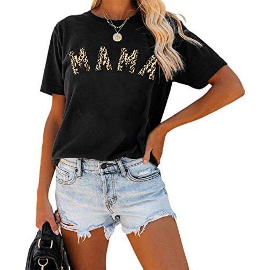 Männer Frauen Casual O Neck Printed T-shirt O Neck Kurzarm Baumwolle Tops